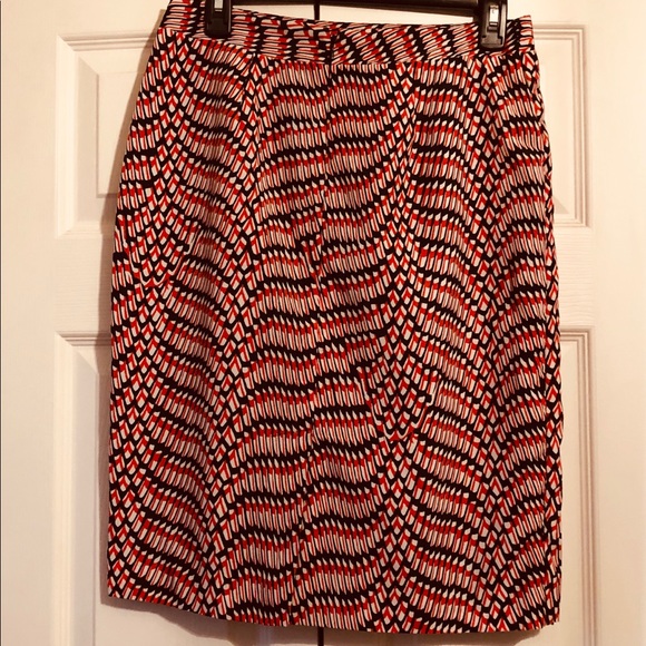 Jones Studio Separates Abstract Faux Wrap Skirt  4 - Picture 3 of 4